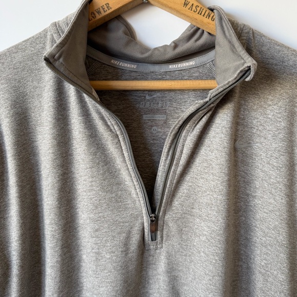 Nike Gray Dri-FIT Quarter-Zip Top - Picture 3 of 8